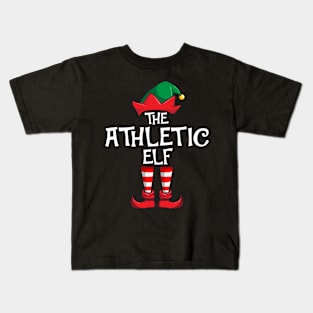Athletic Elf Matching Family Christmas Sporty Kids T-Shirt